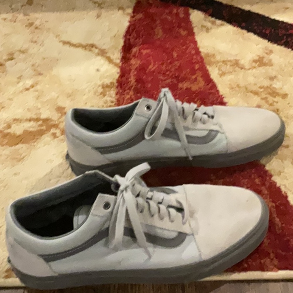 Vans mens Gray Casual Sneakers sz 10.5